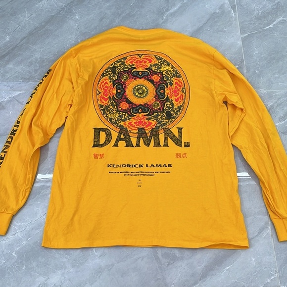 TDE Kendrick Lamar Official “DAMN.” 2017 Tour Concert Merch Long Sleeve Shirt - Picture 10 of 16